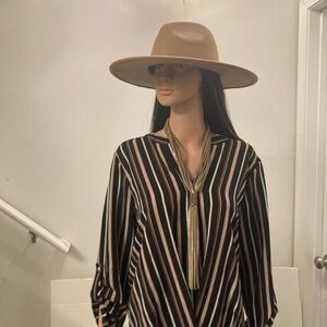 Multi colored striped blouse